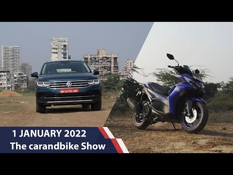 The carandbike Show - Ep 912 | Volkswagen Tiguan Facelift Review | Yamaha Aerox 155 Review