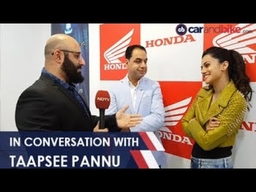 Auto Expo 2018 - In Conversation with Taapsee Pannu about Electric Vehicles