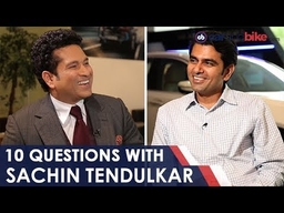 Rapid Fire Round With Master Blaster Sachin Tendulkar | Sachin Tendulkar | carandbike