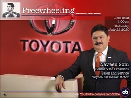 Freewheeling with SVP - Naveen Soni, Toyota Kirloskar | carandbike
