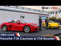 Porsche 718 Cayman & 718 Boxster First Look - NDTV CarAndBike