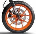 17 Inch Orange Wheels