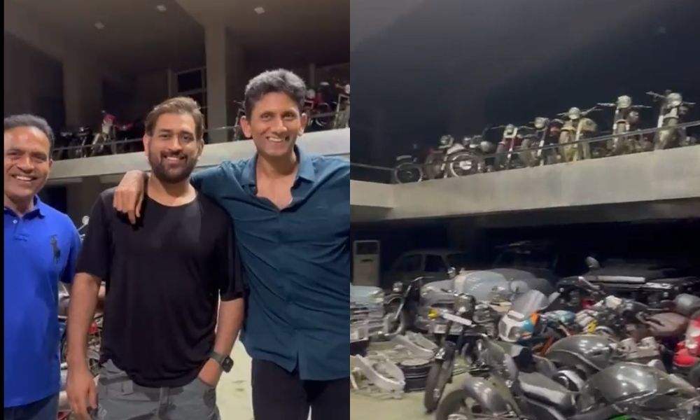 Former Indian Cricketers Venkatesh Prasad & Sunil Joshi Check Out MS Dhoni’s Car And Bike Collection