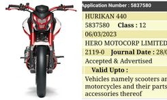 Hero MotoCorp Trademarks Hurikan, Hurikan 440 Names