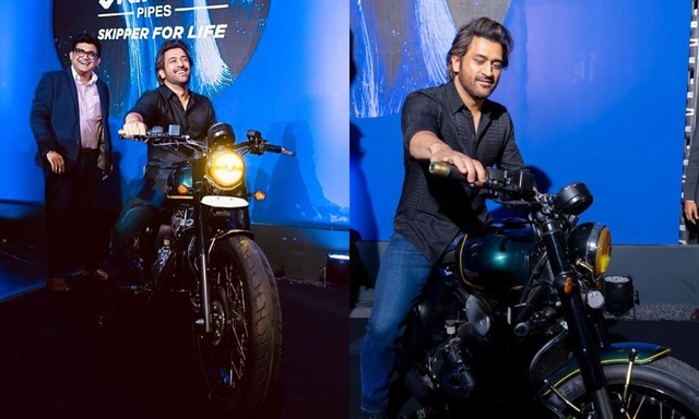 MS Dhoni Gets A Customised Jawa 42 Bobber Sporting Bespoke Paint Job