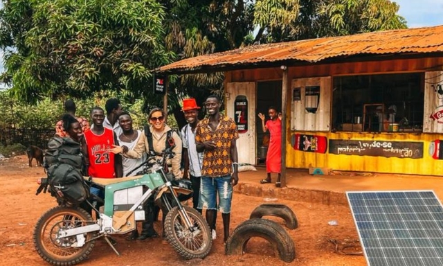 Sinje Gottwald Becomes First Person To Ride Across Africa On An Electric Motorcycle