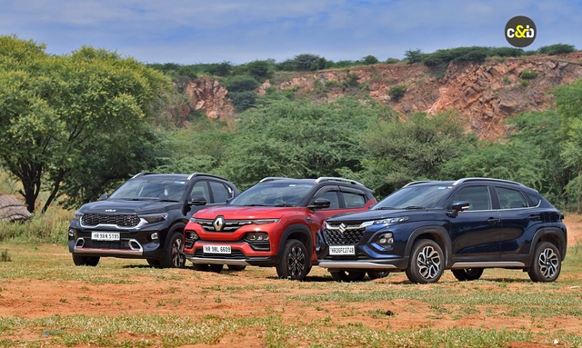 Kia Sonet V Renault Kiger V Maruti Suzuki Fronx: Affordable Turbo Fun