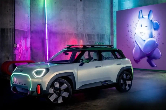 Mini Has A Pokemon Concept Car That Can Be Connected To A Video Game Console 