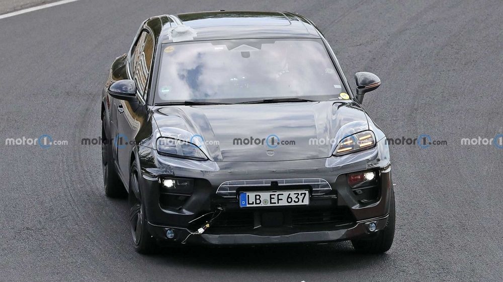 Porsche Macan EV Spotted During Nürburgring Test Run 