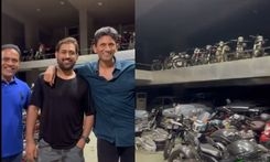 Former Indian Cricketers Venkatesh Prasad & Sunil Joshi Check Out MS Dhoni’s Car And Bike Collection