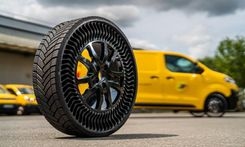 La Poste Collaborates With Michelin To Introduce Uptis Puncture-Proof Tyres Into Its Delivery Fleet